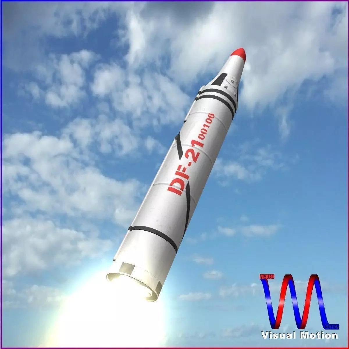 CSS-5 Ballistic Missile 3D model_0
