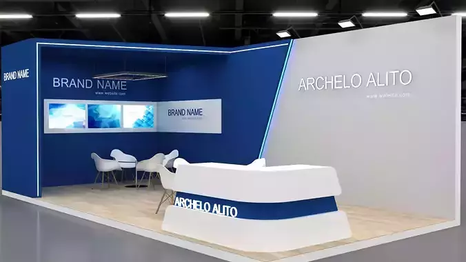exhibition 3d stand 3D model