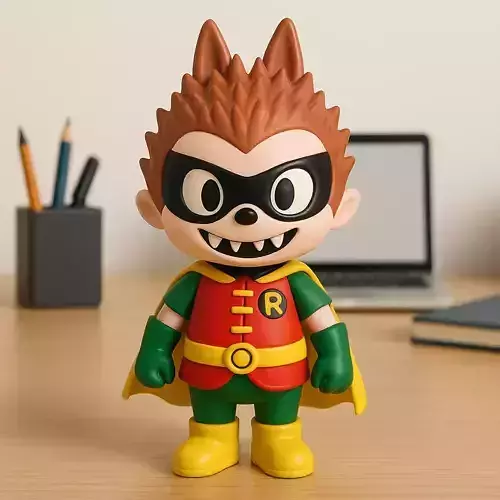 Labubu - Robin DC Comics statue - 3D print