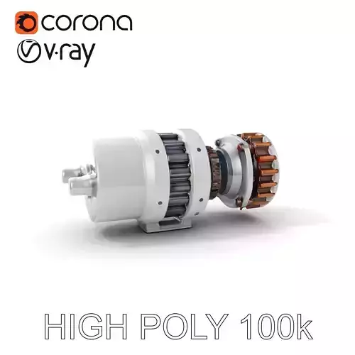 Detailed Electric Motor Model Pack for Gaming and Simulation