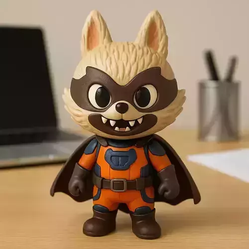 Labubu - Rocket DC Comics statue - 3D print