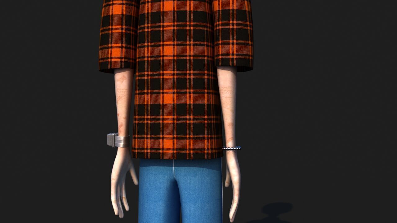 Hip Hop Alien 3D model_22