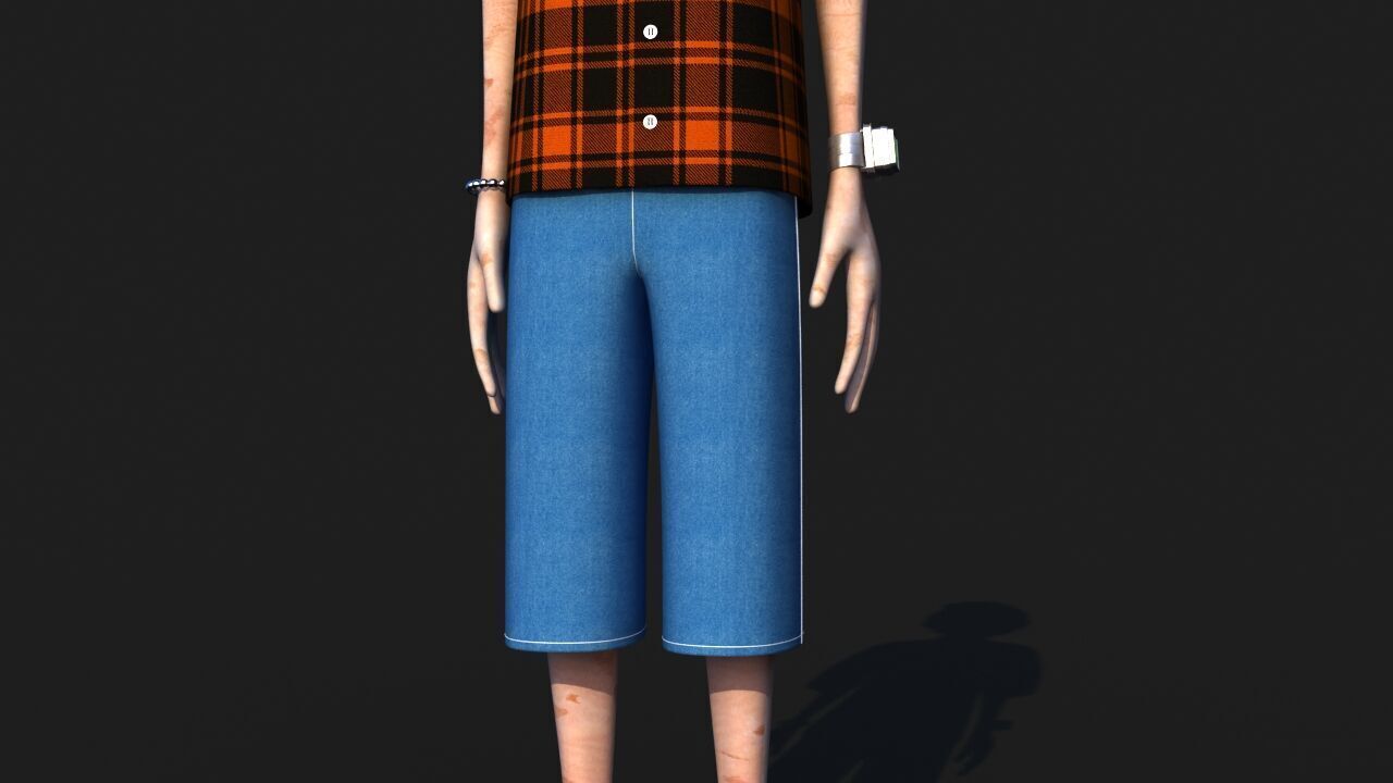 Hip Hop Alien 3D model_23