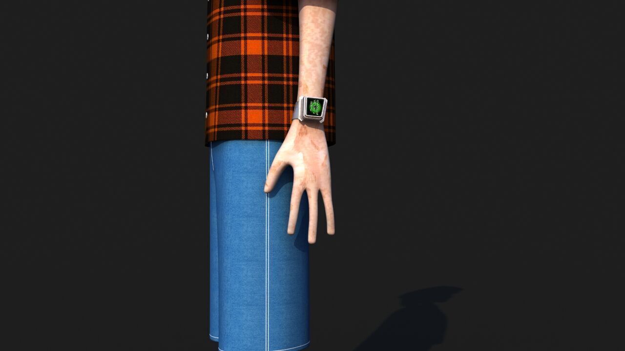 Hip Hop Alien 3D model_28