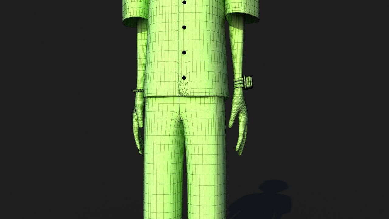 Hip Hop Alien 3D model_35