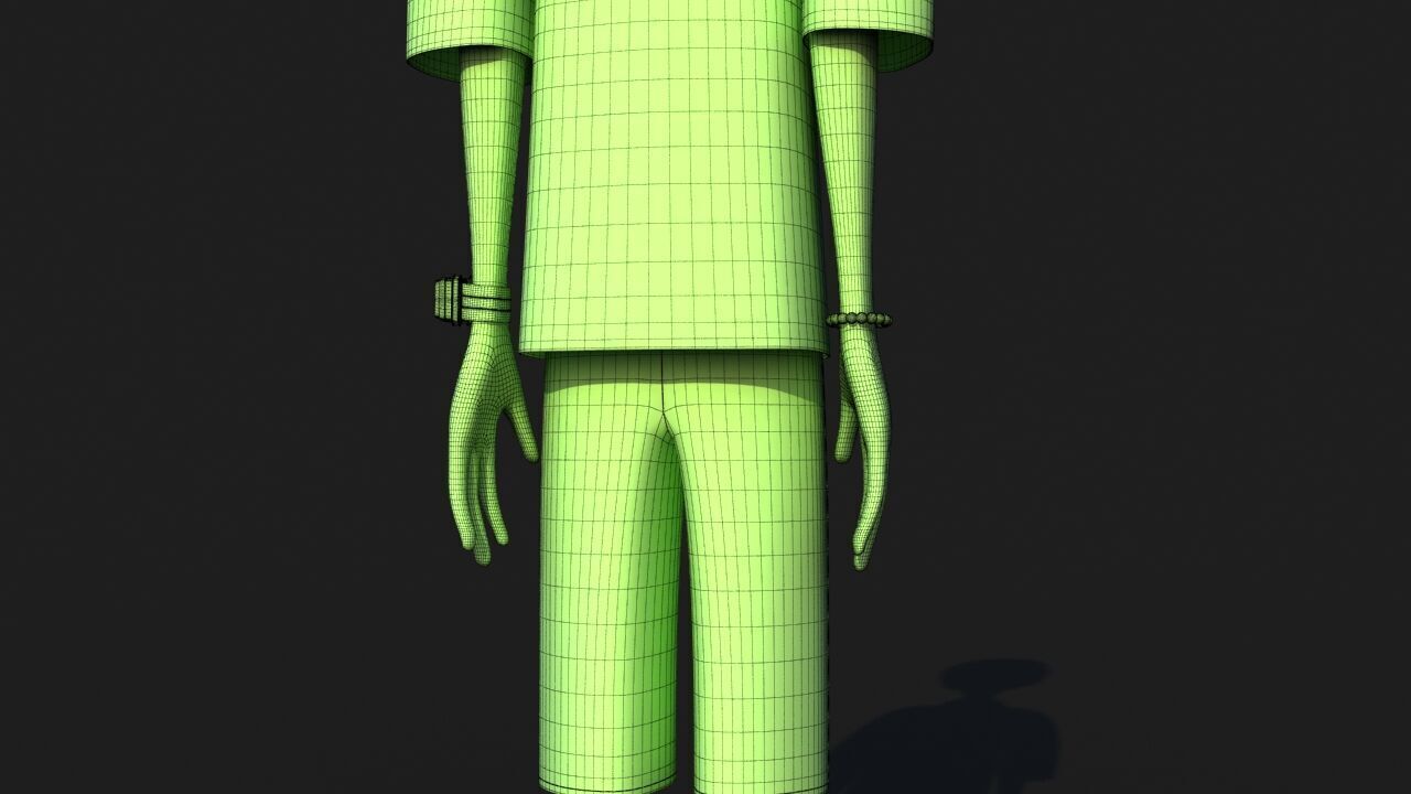 Hip Hop Alien 3D model_36