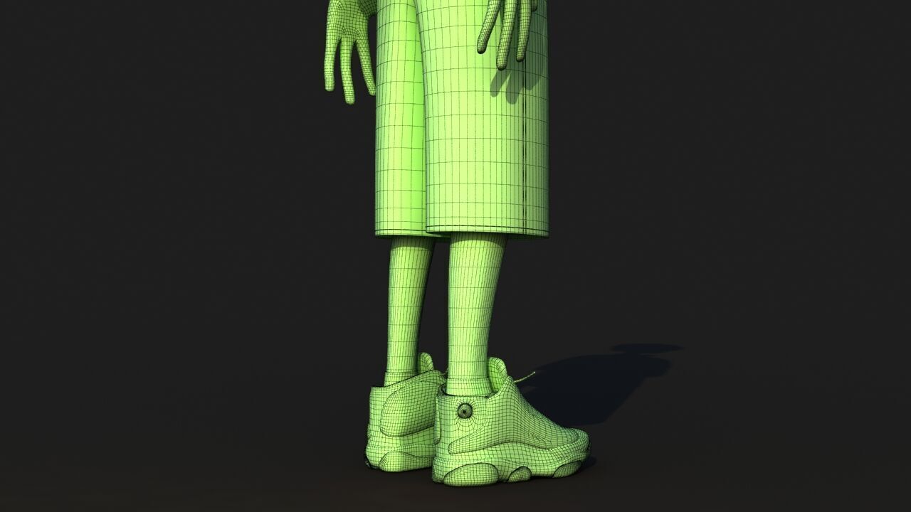 Hip Hop Alien 3D model_38