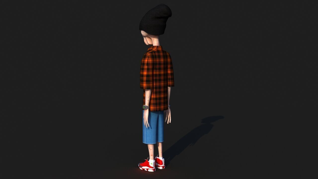 Hip Hop Alien 3D model_5