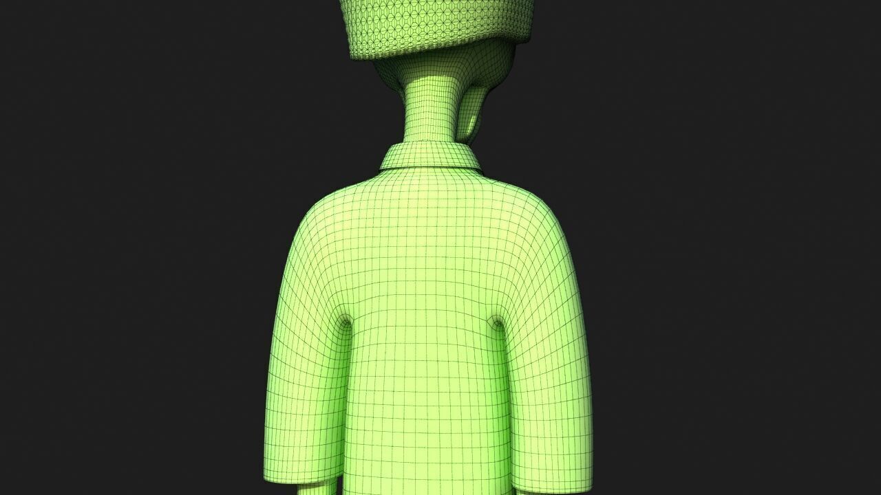 Hip Hop Alien 3D model_32