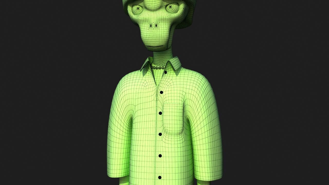 Hip Hop Alien 3D model_31