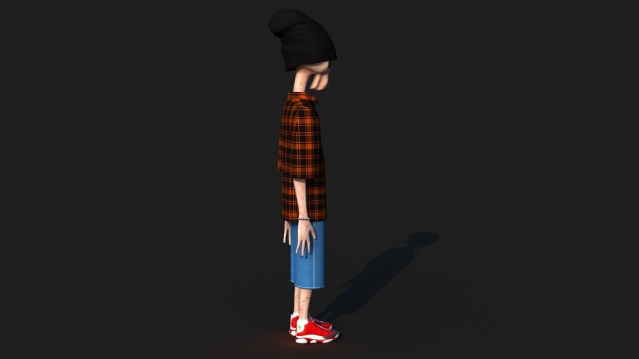 Hip Hop Alien 3D model_9
