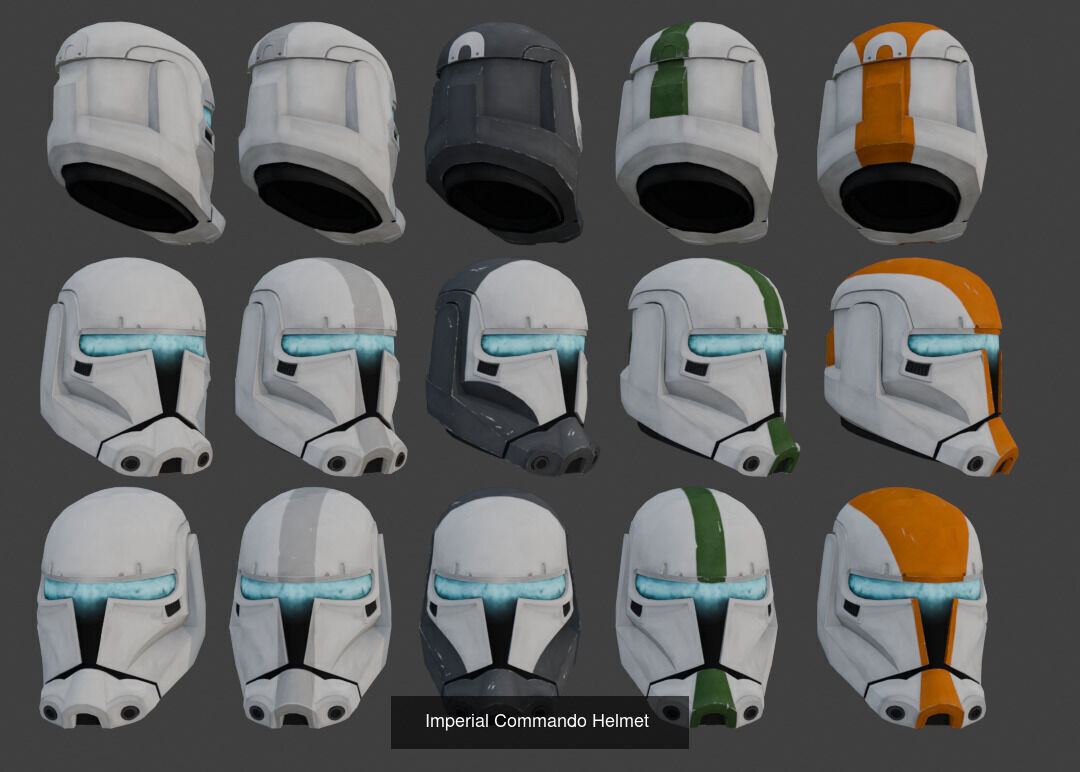 Republic and Imperial Commando Bundle 3D Model Collection_2