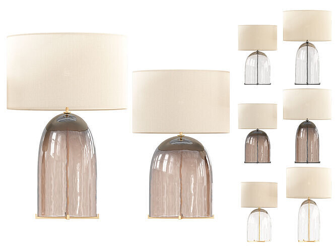 Rh Blom Glass Table Lamp 3D model