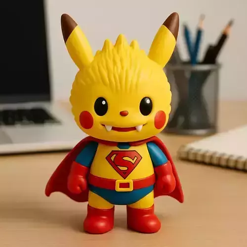 Labubu - Pikachu Pokemon statue - 3D print