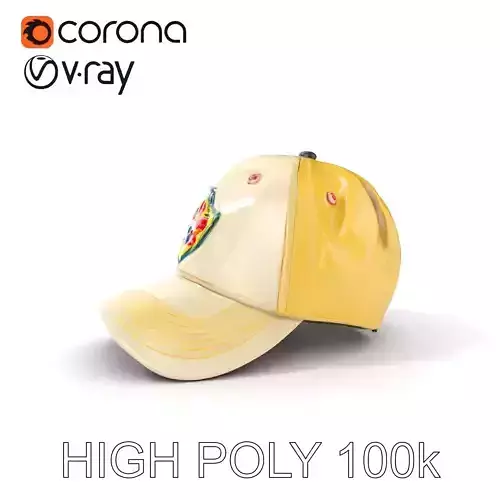 Baseball Cap Model Pack with Embroidered Logo