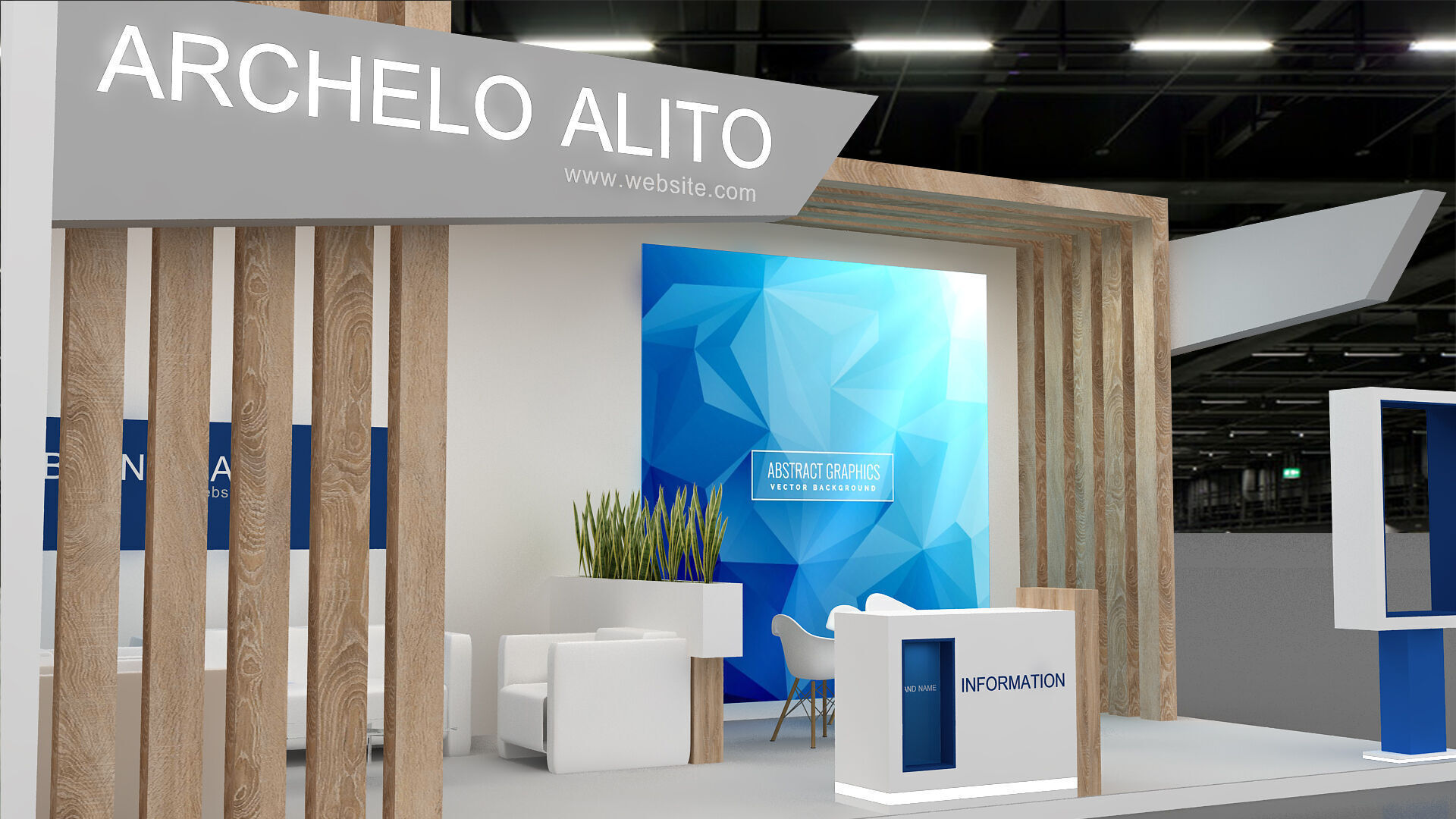 3d booth exhibition 3D model_5