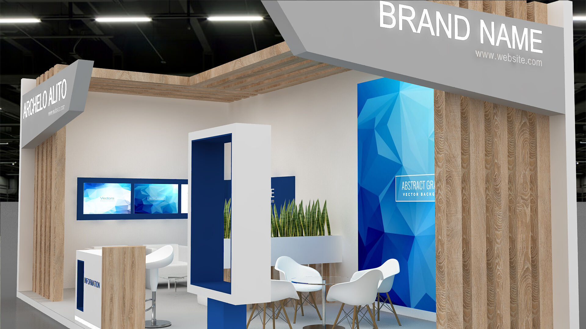 3d booth exhibition 3D model_6