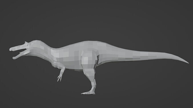 Low-Poly Suchomimus Low-poly 3D model