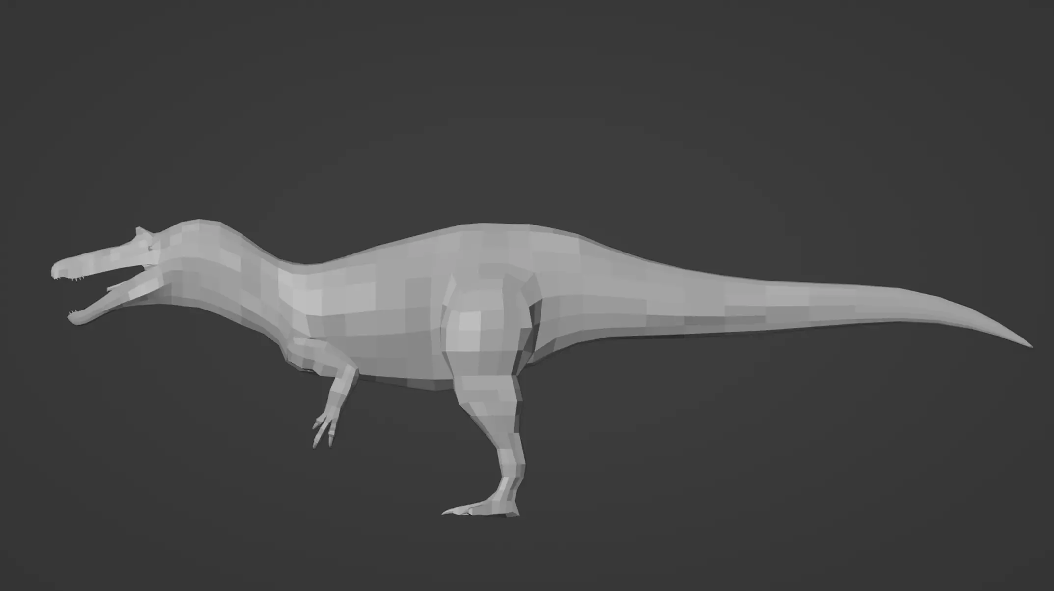 Low-Poly Suchomimus Low-poly 3D model_0