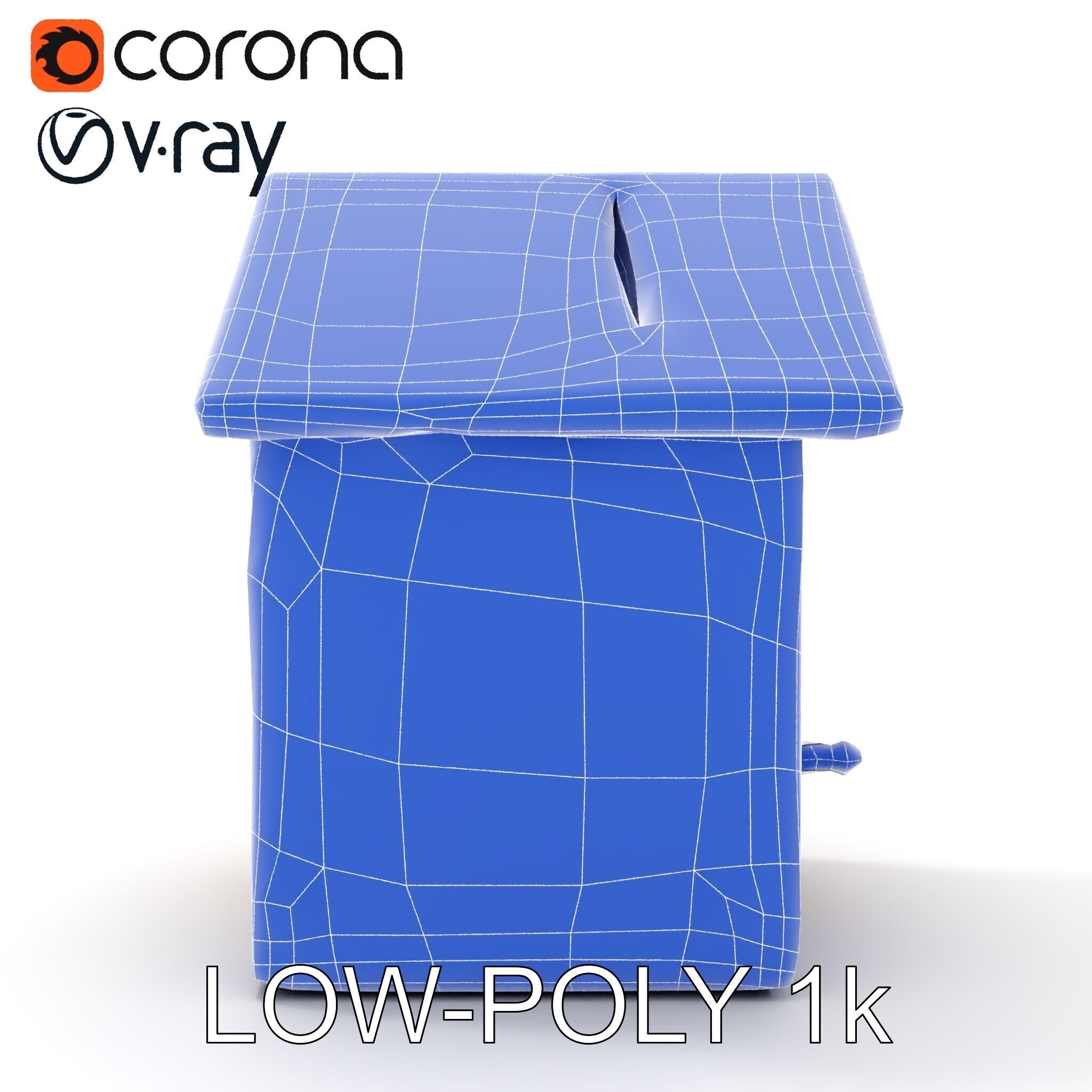 Rustic Wooden Birdhouse Model Pack Low-poly 3D model_29