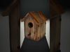 Rustic Wooden Birdhouse Model Pack Low-poly 3D model_2
