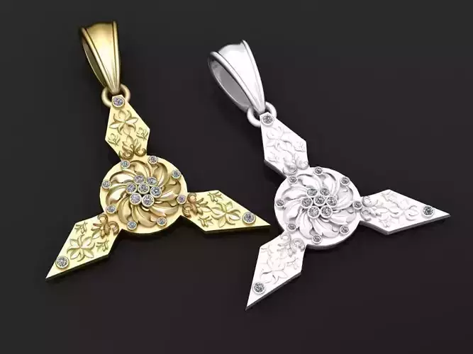 gold pendant  3D print model