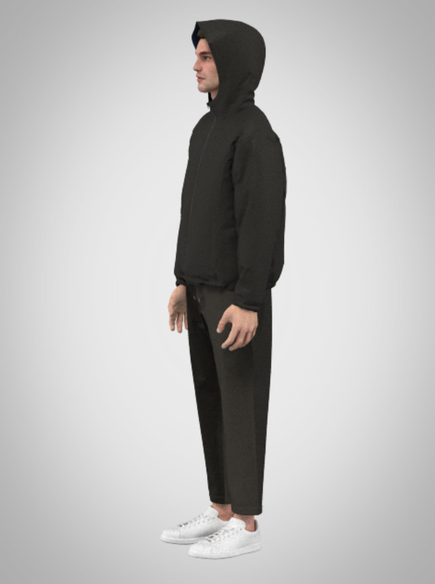 Reversible City Jacket Set 3D print model_2