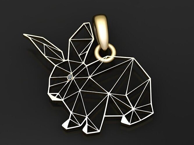 rabit pendant  3D print model
