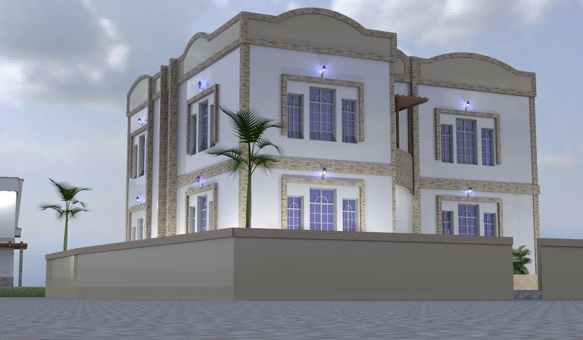 Two-Floor Residential House Project A118 3D Model 3D model_2