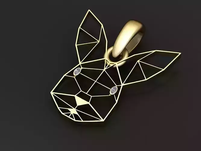 RABBIT FACE PENDANT