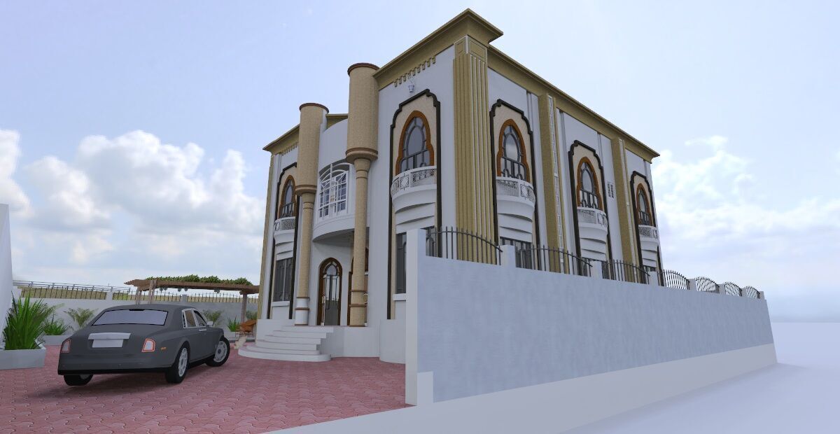 Luxury Villa Project A116 3D Model 3D model_1