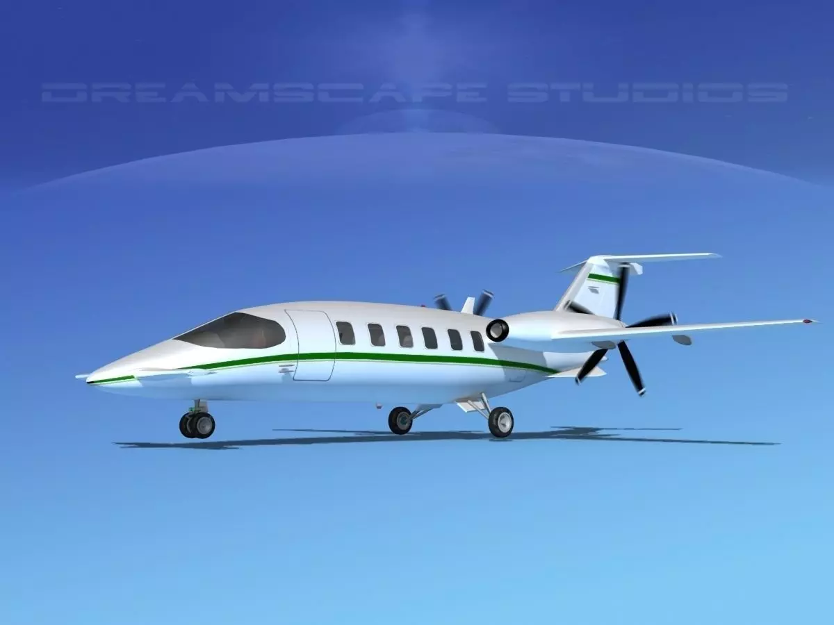 Piaggio Avanti P180 V06 3D model