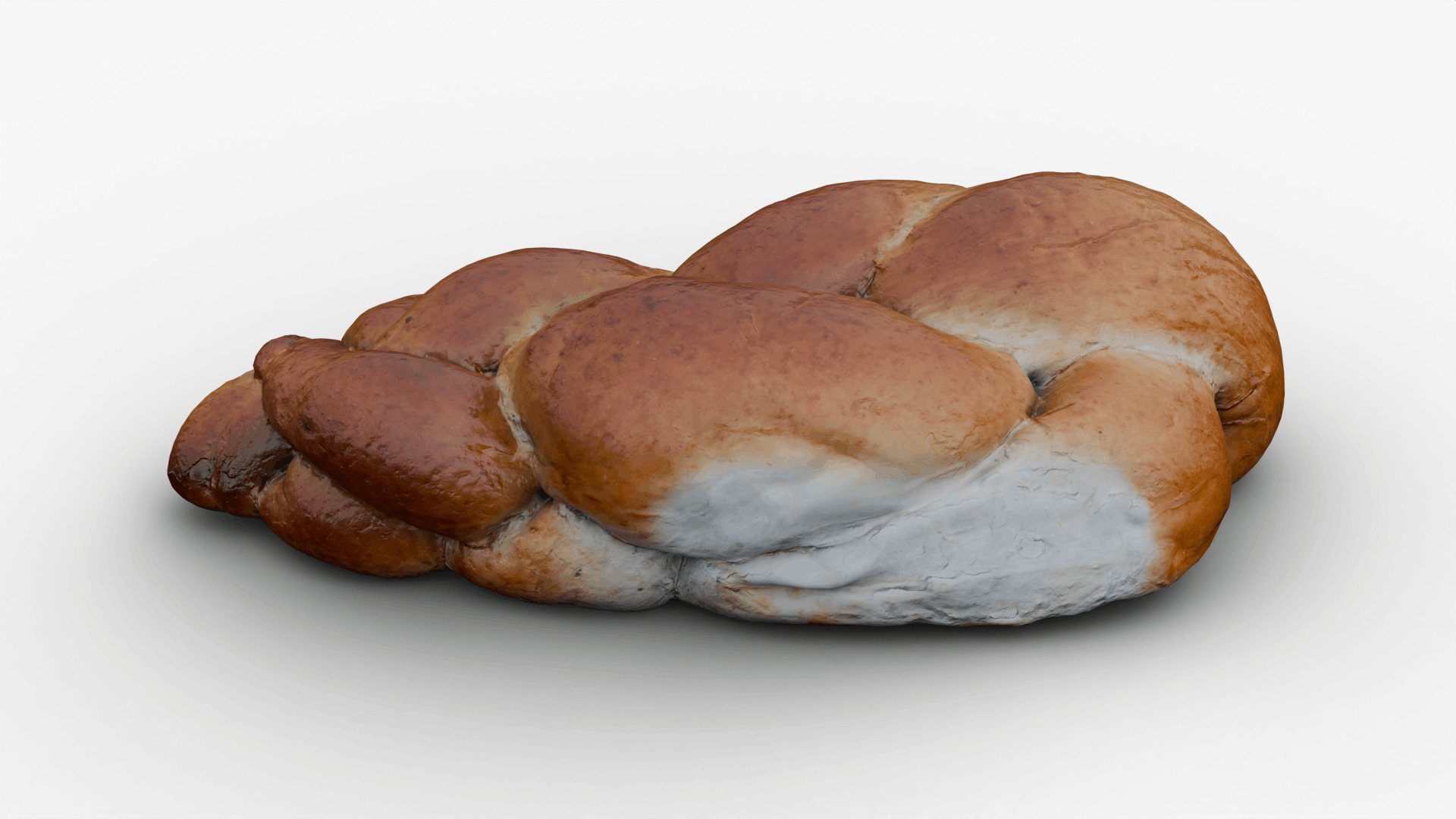Challah Low-poly 3D model_3