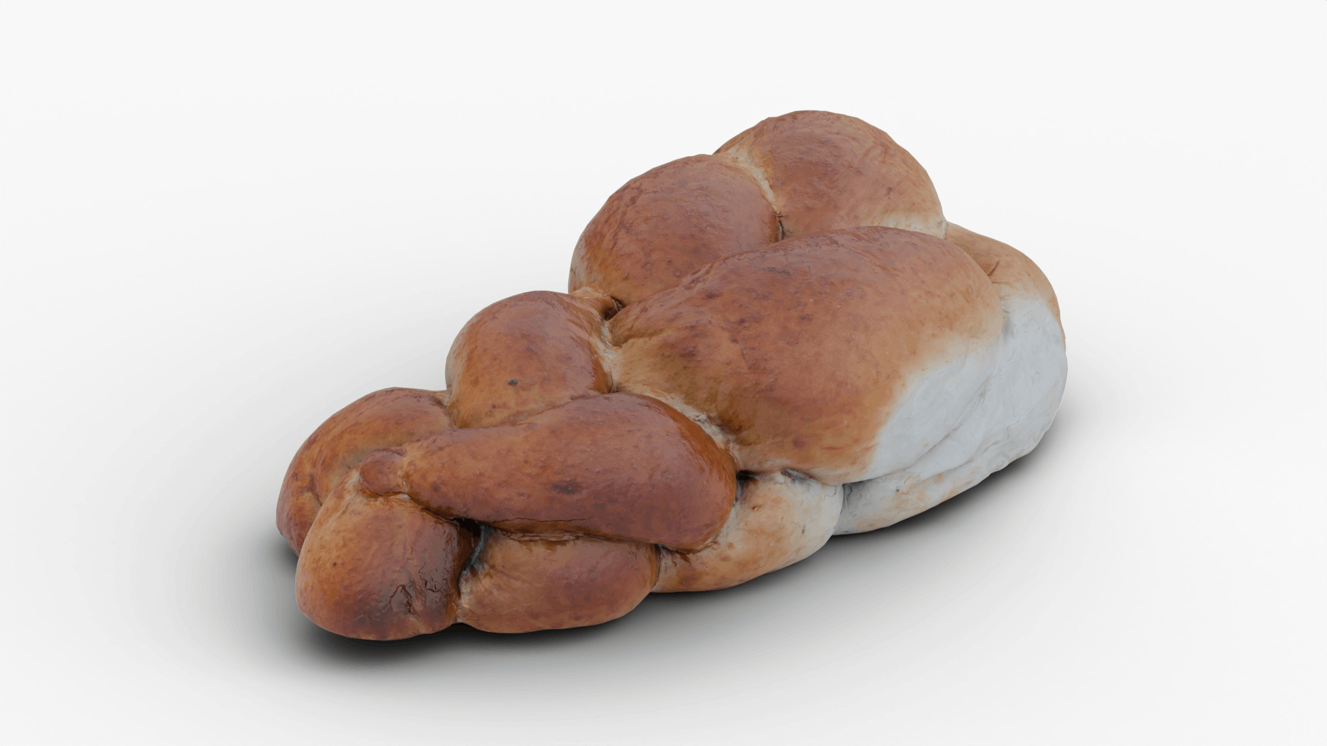 Challah Low-poly 3D model_1