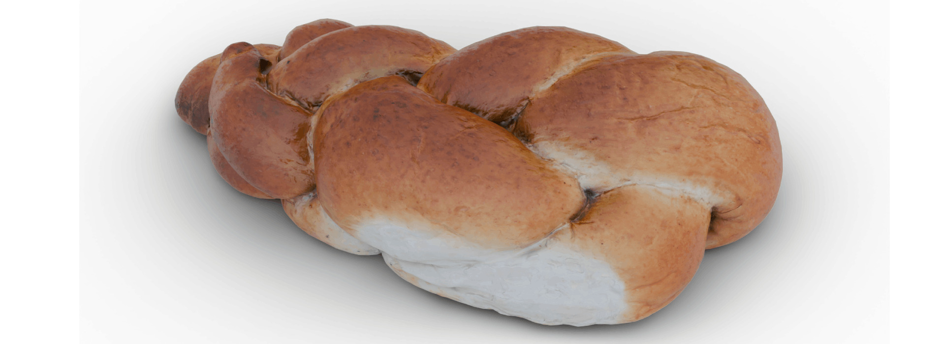 Challah Low-poly 3D model_5