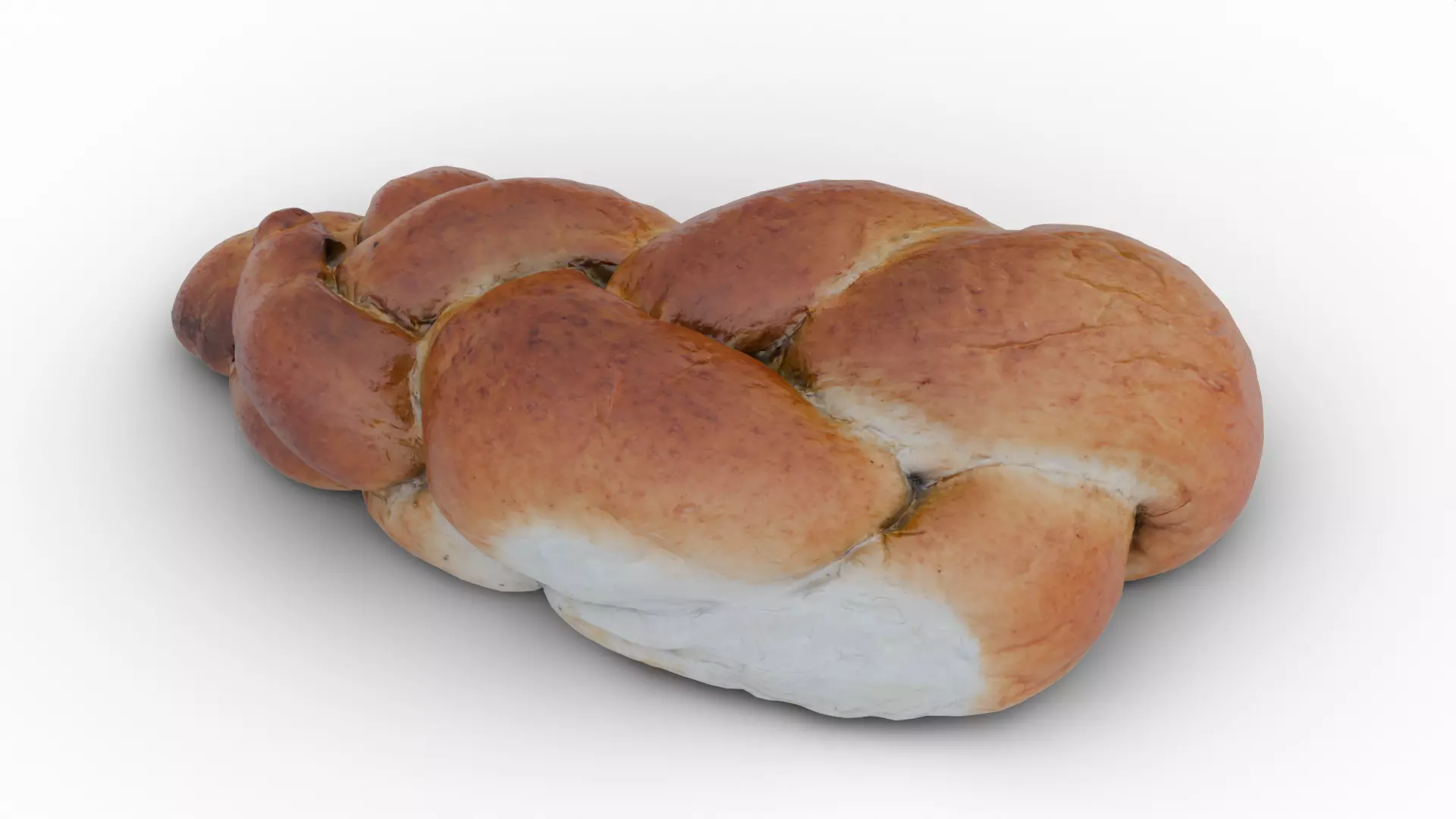 Challah Low-poly 3D model_0