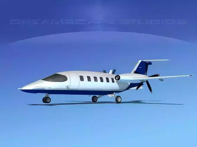 Piaggio Avanti P180 V07 3D model