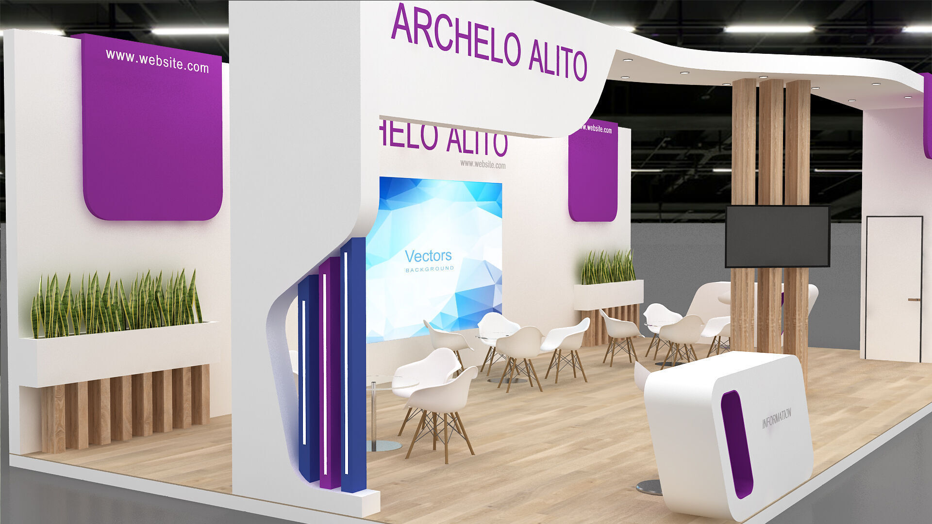 exhibition 3D 3D model_1