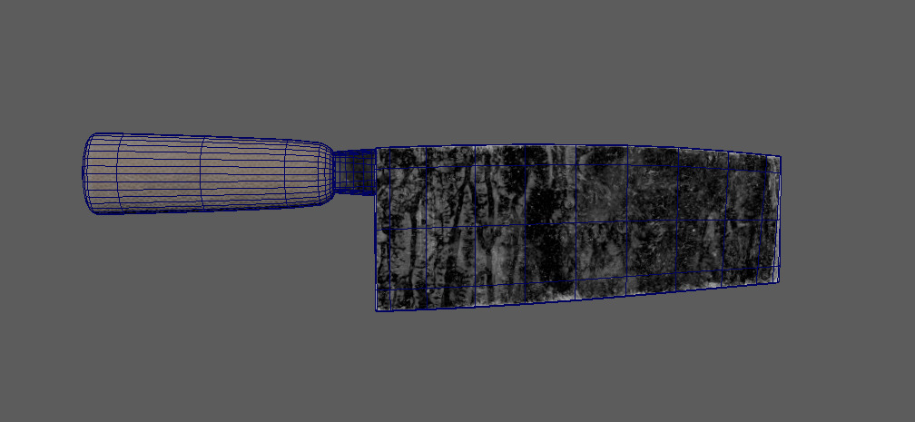 A hatchet Low-poly 3D model_8