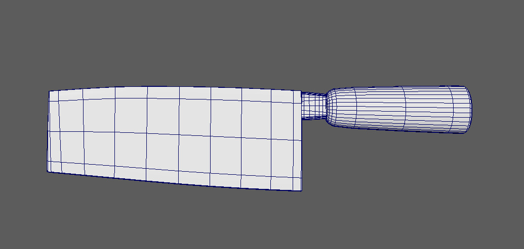 A hatchet Low-poly 3D model_6