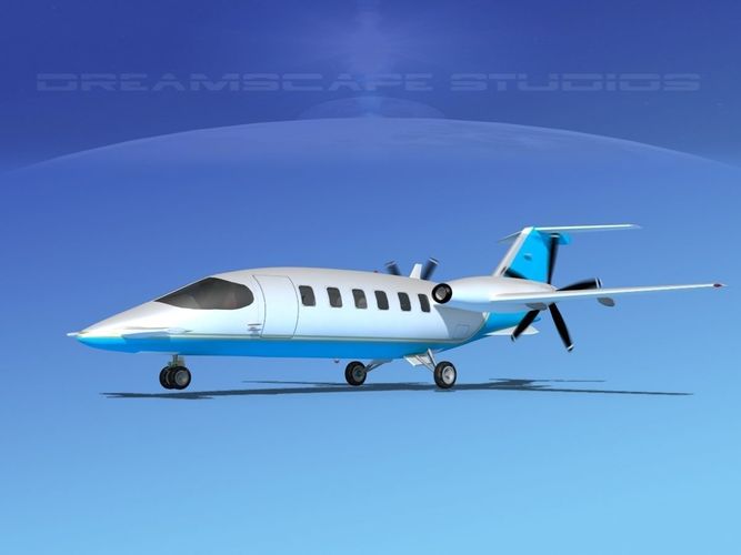 Piaggio Avanti P180 V08 3D model