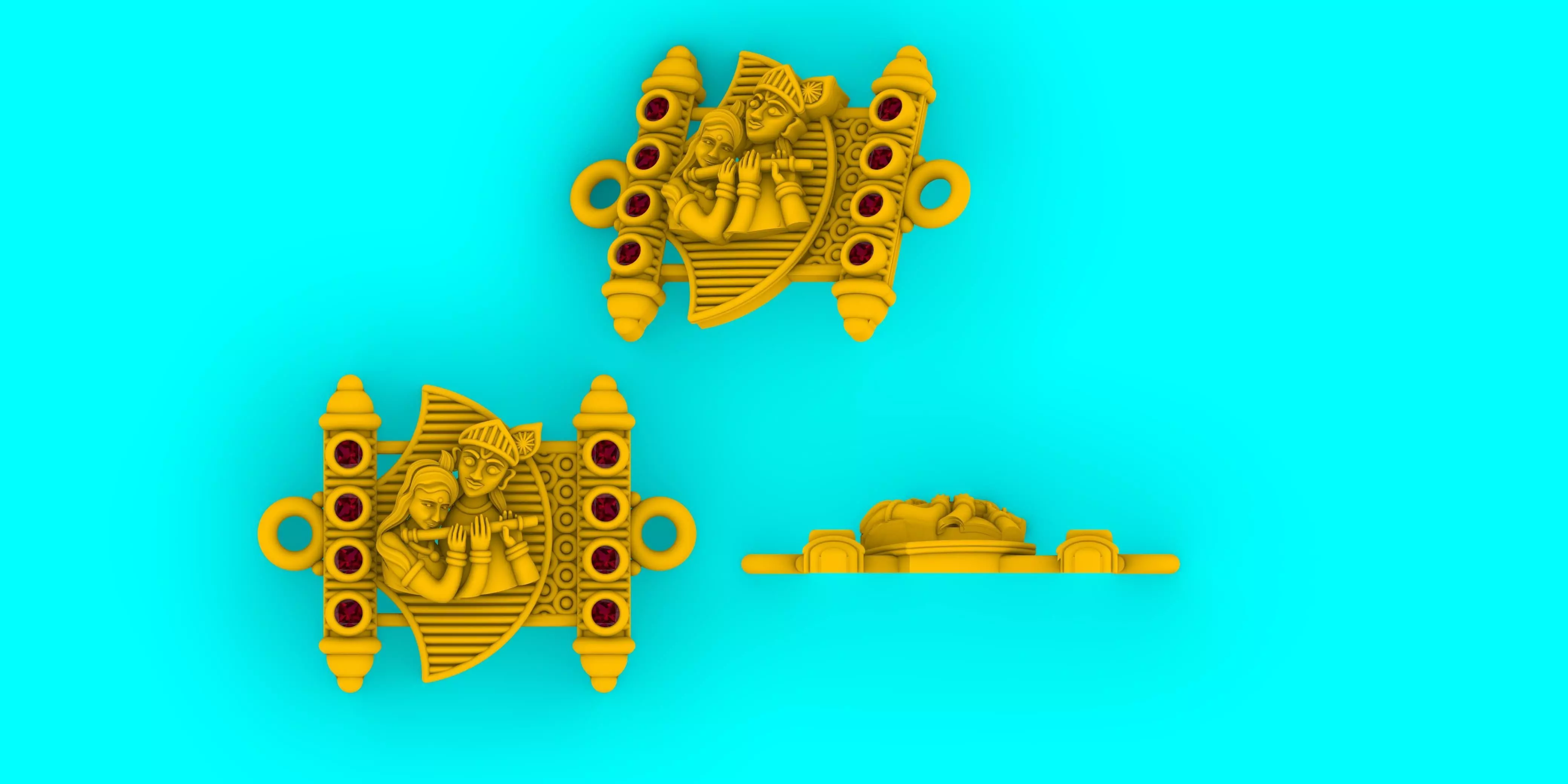 Rakhi Silver  3D print model_0