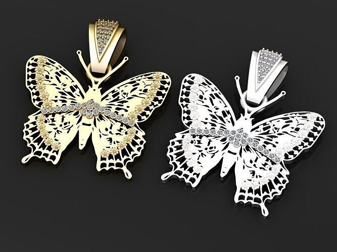 BUTTER FLY PENDANT  3D print model
