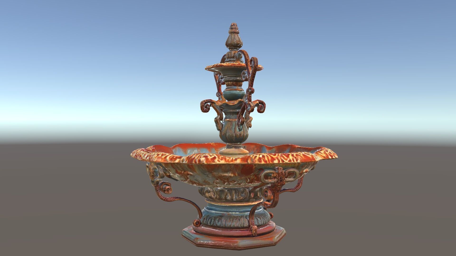 Ornate Decorative Fountain Model Pack Low-poly 3D model_34