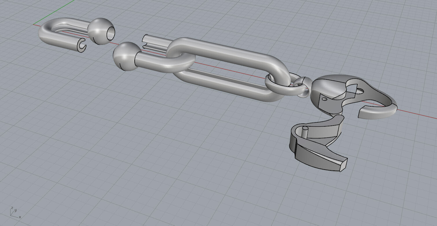 Link Chain Bracelet 3D print model_13