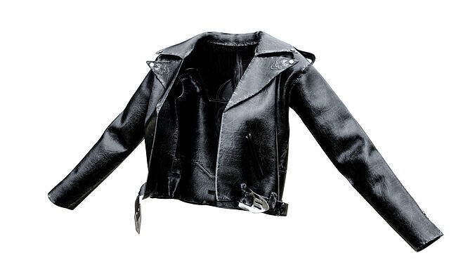 Leather Jacket Low-poly 3D model