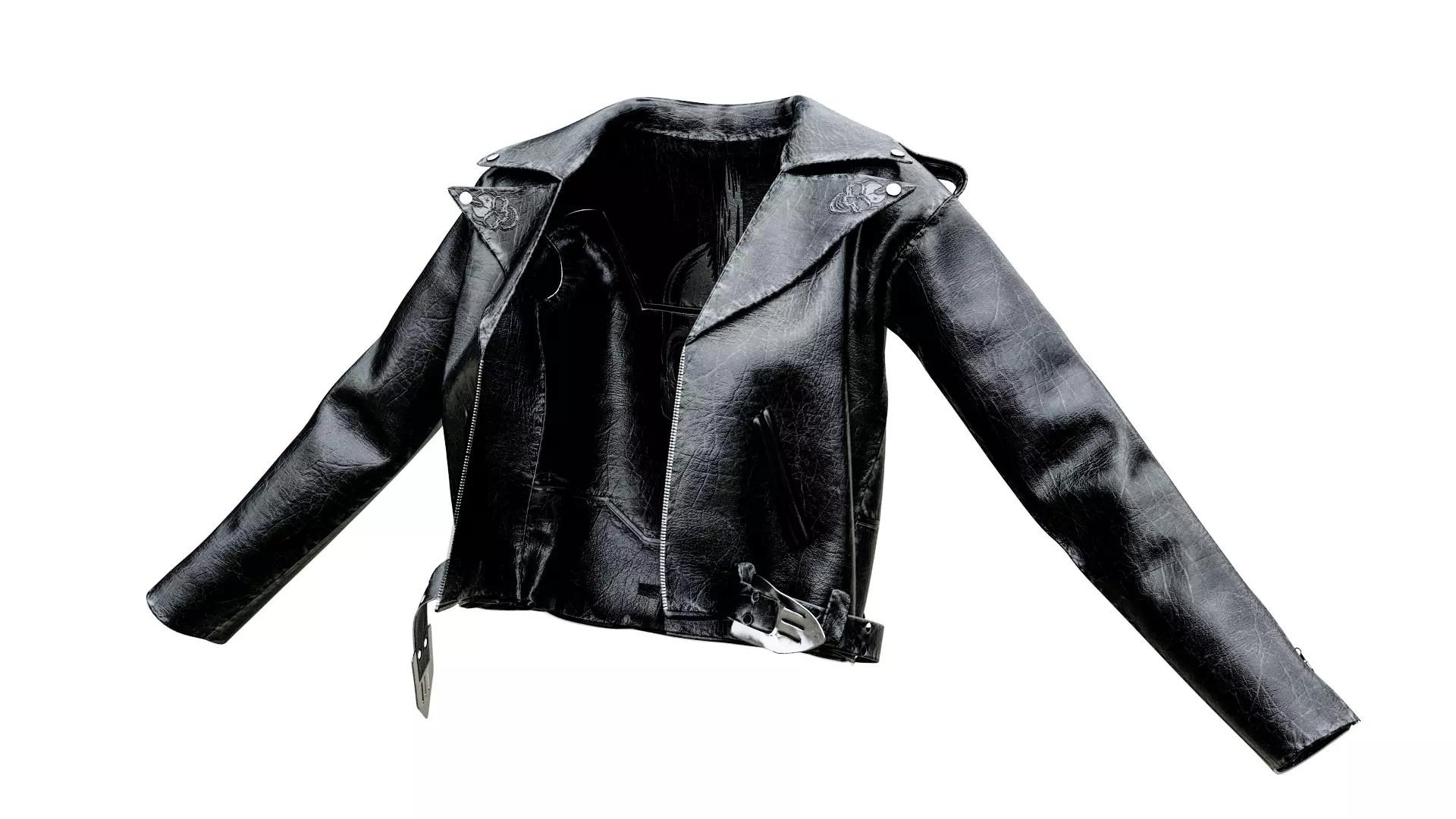 Leather Jacket Low-poly 3D model
