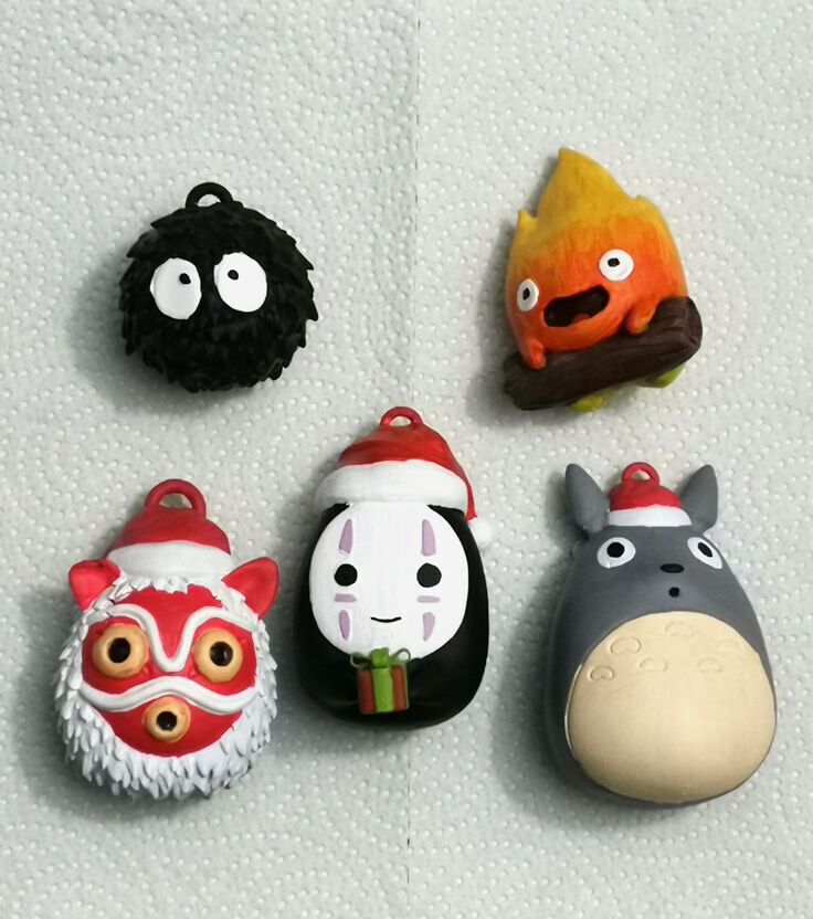 Studio Ghibli Christmas Ornament Set 3D Printable Holiday Decor 3D print model_2