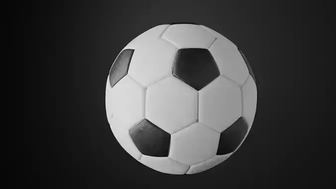 Football Low-poly 3D model