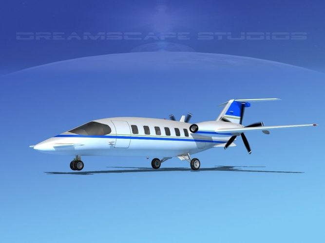 Piaggio Avanti P180 V18 3D model